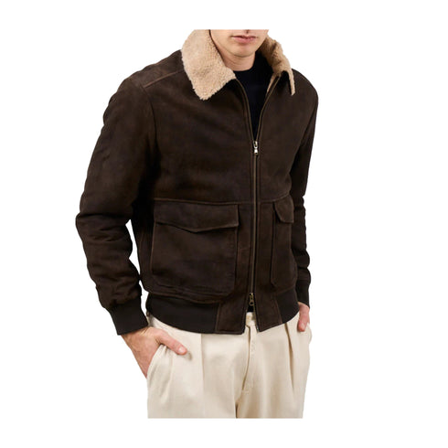 D'Amico Giacca imbottita Giubbino Uomo Antic Suede 48 - Francavilla Moda